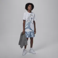 Nike Jordan Big дитячі Gradient Stacked Jumpman футболка блакитний