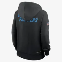 Carolina Panthers Sideline жіноча Nike Dri-FIT NFL Pullover Толстовка з капюшоном колір чорний