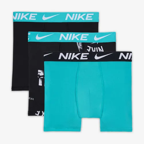 Nike Dri-FIT Essentials Big дитячі Printed труси (3 пари) колір зелений