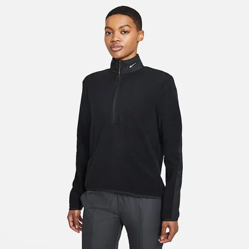Nike Therma-FIT Victory женская Long-Sleeve 1/2-Zip для гольфа Top цвет черный