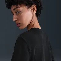 Nike Sportswear Chill Terry жіноча Crew-Neck French Terry світшот колір чорний