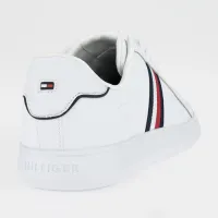 Кроссовки Tommy Hilfiger Corporate Leather Cup Stripes FM0FM04732-YBS - Белые