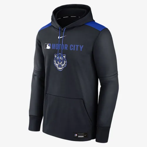 Detroit Tigers Authentic Collection City Connect чоловічі Nike Therma MLB Pullover Толстовка з капюшоном блакитний