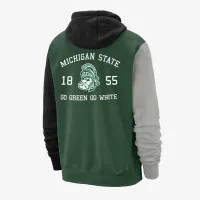 Michigan State Club Fleece мужские Nike College Толстовка с капюшоном цвет серый