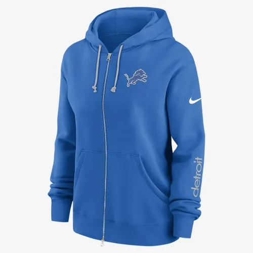 Detroit Lions Phoenix женская Nike NFL Full-Zip Толстовка с капюшоном синий