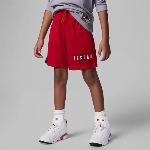 Nike Jordan Essentials Little детские Graphic Mesh шорты цвет красный