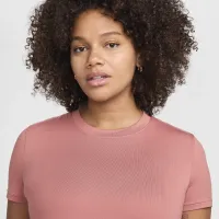 Nike (M) One женская Dri-FIT Slim-Fit Short-Sleeve Top (Maternity) Pink