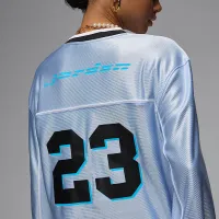 Nike Jordan женская Long-Sleeve Jersey Top синий