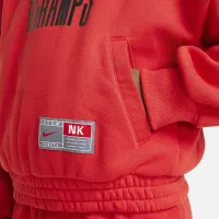 Nike Culture of баскетбольные Big детские Pullover Fleece Толстовка с капюшоном цвет красный