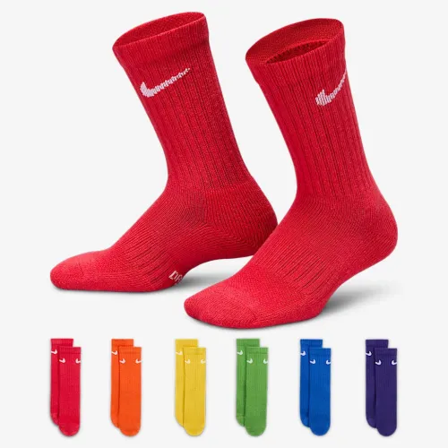 Nike Dri-FIT Performance Basics Little дитячі Crew шкарпетки (6 пар) різнокольорові