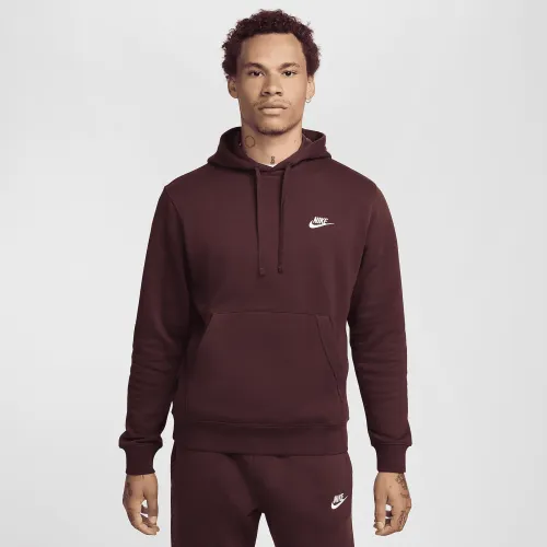 Nike Sportswear Club Fleece Pullover Толстовка с капюшоном цвет красный