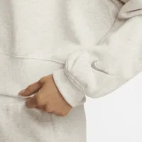 Nike Sportswear женская оверсайз 1/2-Zip Crop Fleece свитшот цвет коричневый