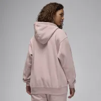 Nike Jordan Flight Fleece женская Satin-Lined Pullover Толстовка с капюшоном Pink