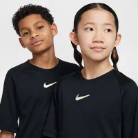Nike Academy Big дитячі Dri-FIT Short-Sleeve Soccer Top колір чорний