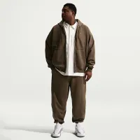 Nike Solo Swoosh мужские Cuffed Fleece Pants цвет коричневый