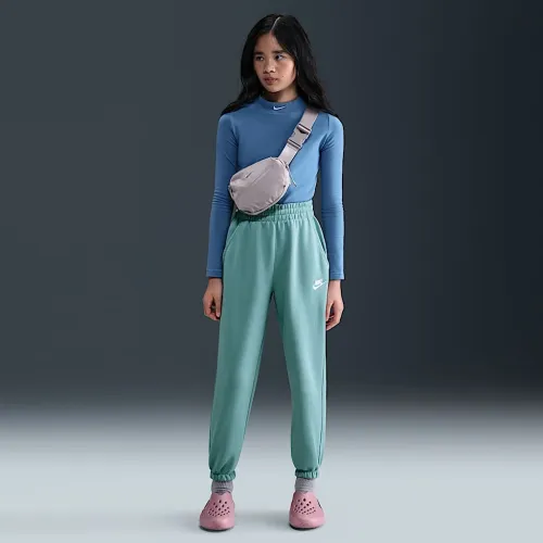 Nike Sportswear Club Fleece Big детские Loose Pants цвет зеленый