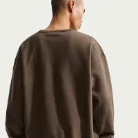 Nike Solo Swoosh чоловічі Fleece Crew колір коричневий