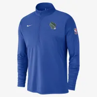Milwaukee Bucks City Edition чоловічі Nike Dri-FIT NBA 1/2-Zip Long-Sleeve Top блакитний