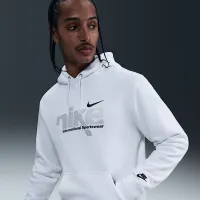Nike Sportswear Club мужские Fleece Pullover Толстовка с капюшоном цвет белый
