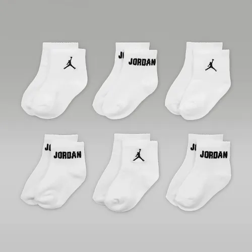 Nike Jordan Everyday Essentials Baby /Toddler Ankle шкарпетки (6 пар) колір білий