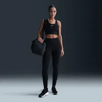 Nike Universa женская Medium-Support С высокой Талией 7/8 лосины с карманамицвет черный