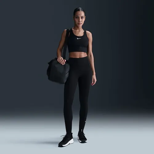 Nike Universa женская Medium-Support С высокой Талией 7/8 лосины с карманамицвет черный