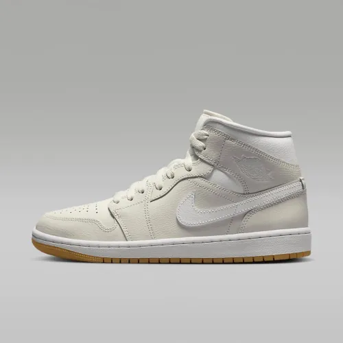 Nike Air Jordan 1 Mid женская Кроссовки цвет серый