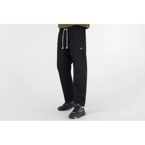 Штаны Champion Straight Leg Cropped Woven 216544-KK001 - Черные