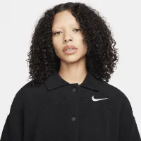Nike Sportswear жіноча Collaколір червоний High-Pile Fleece Куртка колір чорний