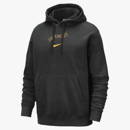 Golden State Warriors Club Fleece City Edition чоловічі Nike NBA Pullover Толстовка з капюшоном колір чорний