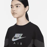 Nike Air Big дитячі (Girls') French Terry світшот колір чорний