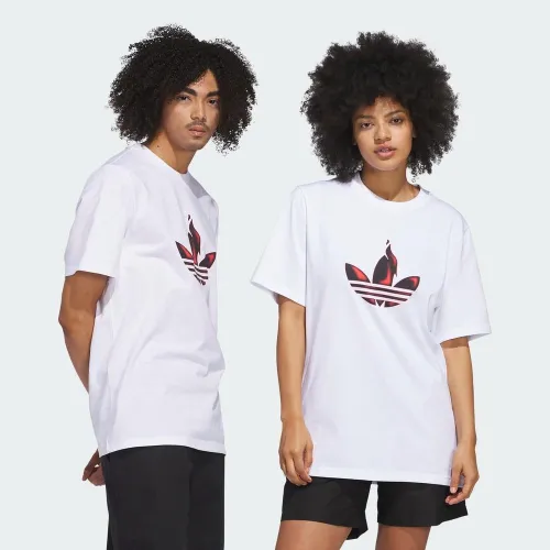 Футболка adidas Originals Trefoil Torch Tee JD2832 - Белая