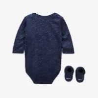 Nike Baby (0-9M) Velour Swoosh 2-Piece Bodysuit Boxed набор синий