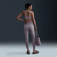 Nike Indy Light Support женская Padded Adjustable Sports Bra цвет серый