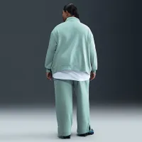 Nike Sportswear Club Fleece женская Loose Track Куртка (большие размеры) цвет зеленый