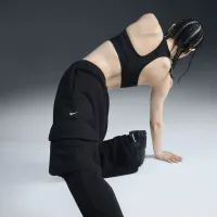 Nike Sportswear жіноча Low-Rise оверсайз French Terry Open-Hem Pants колір чорний