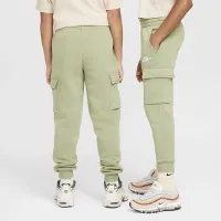 Nike Sportswear Club Fleece Big детские Cargo Pants цвет зеленый
