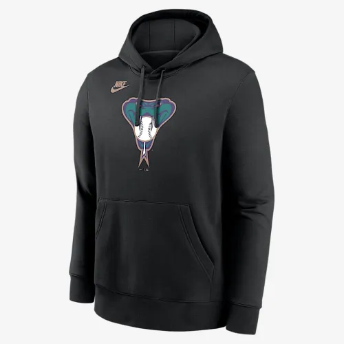 Arizona Diamondbacks Cooperstown Logo Club чоловічі Nike MLB Pullover Толстовка з капюшоном колір чорний
