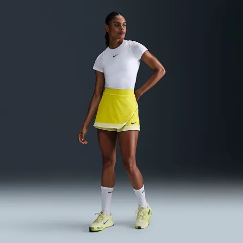 NikeCourt Slam женская Dri-FIT Tennis Skort цвет зеленый