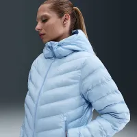 Nike Sportswear Windpuffer женская Therma-FIT Hooded Puffer синий