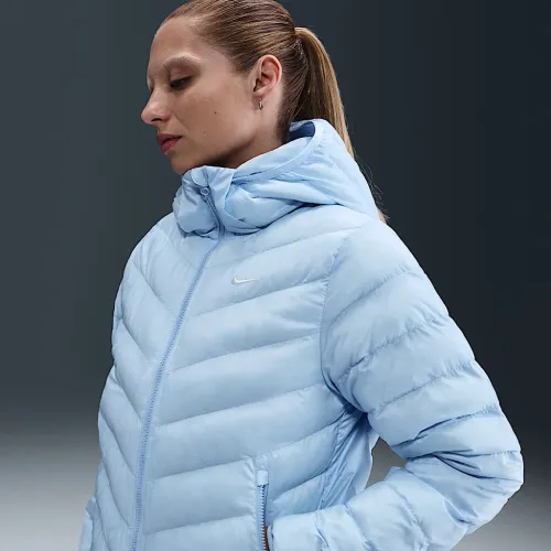 Nike Sportswear Windpuffer женская Therma-FIT Hooded Puffer синий