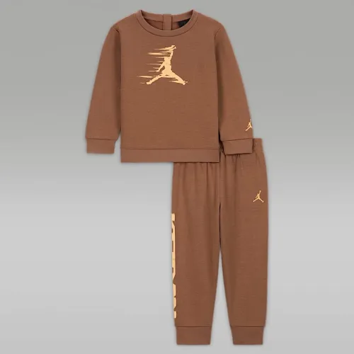 Nike Jordan MJ Flight MVP Baby (12-24M) 2-Piece Fleece Crew набор цвет коричневый