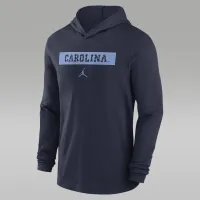 North Carolina Tar Heels Sideline чоловічі Nike Dri-FIT College Long-Sleeve Hooded Top блакитний