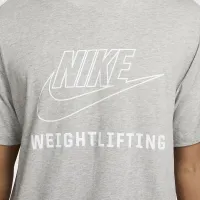 Nike Swoosh чоловічі Weightlifting футболка колір сірий