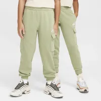 Nike Sportswear Club Fleece Big детские Cargo Pants цвет зеленый