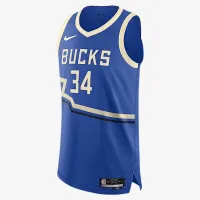 Giannis Antetokounmpo Milwaukee Bucks 2024/25 City Edition чоловічі Nike Dri-FIT ADV NBA Authentic Jersey блакитний
