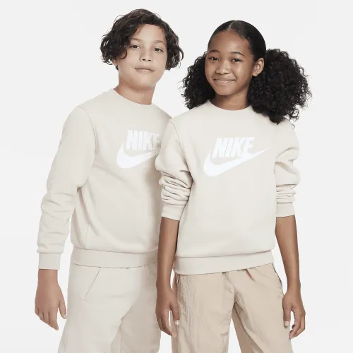 Nike Sportswear Club Fleece Big дитячі світшот колір коричневий