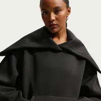 Nike Sportswear жіноча оверсайз Fleece Pullover Толстовка з капюшоном колір чорний