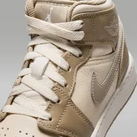 Nike Air Jordan 1 Mid Big детские Кроссовки цвет коричневый