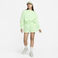 Nike Sportswear Phoenix Fleece женская С высокой Талией Loose шорты цвет зеленый